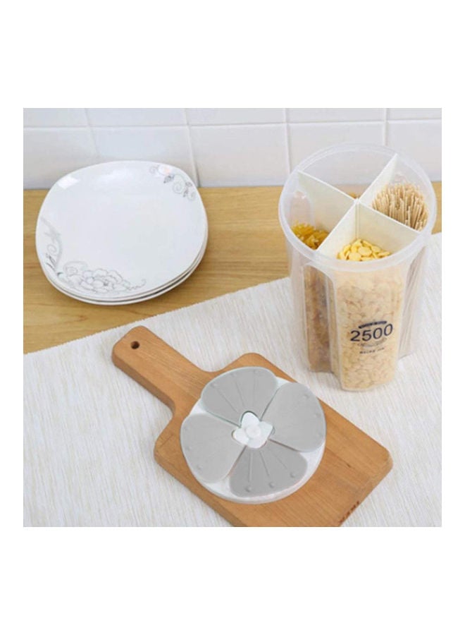 Large Grey Airtight Food Storage Container 2500ml - Image 2