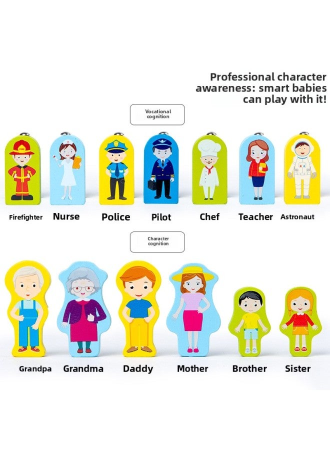 لوحة خشبية للأطفال الصغار ذات شكل معرفي متعددة الوظائف سبعة في واحد، لوحة مطابقة لصيد الأسماك الرقمية وحركة الفاكهة الحيوانية - اللون: QZY-لوحة لوغاريتمية متعددة الوظائف سبعة في واحد 0.5 - Image 5