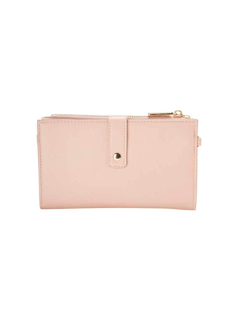 Bata Textured Tri-Fold Wallet with Hand Strap - Image 2