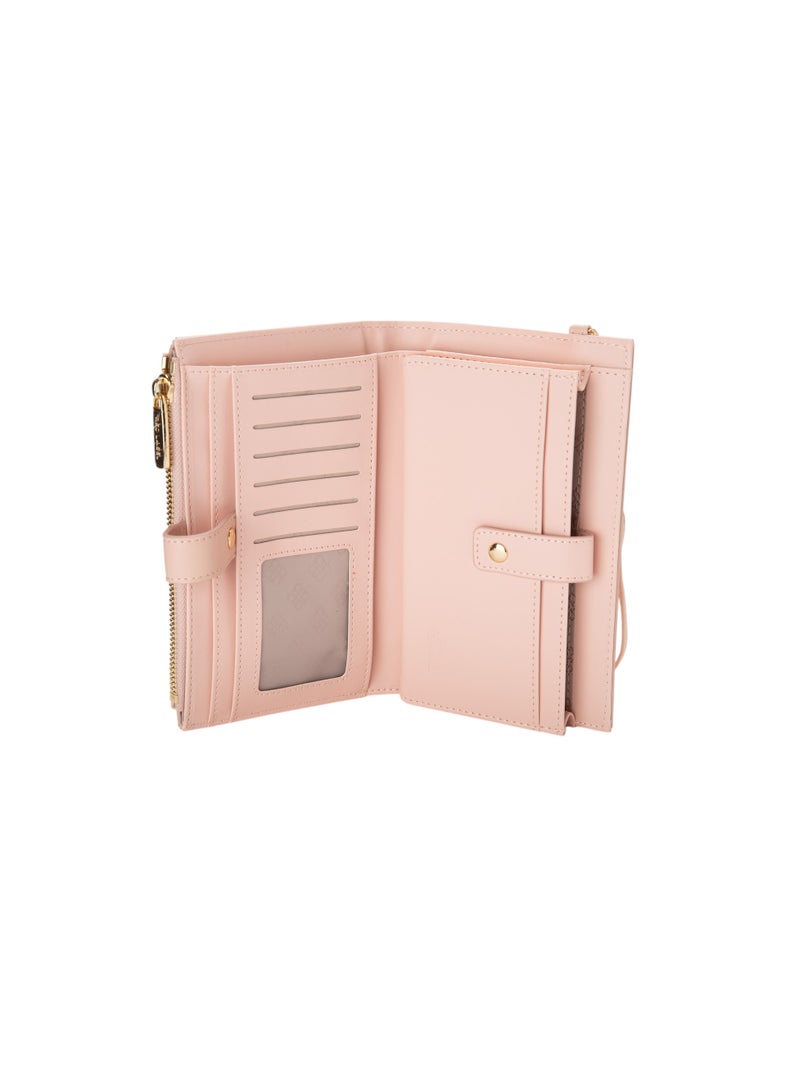 Bata Textured Tri-Fold Wallet with Hand Strap - Image 4