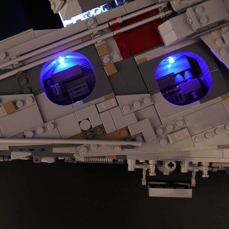 BRIKSMAX طقم إضاءة LED من BRIKSMAX لنجمة حرب الفضاء - متوافق مع نموذج كتل البناء Lego 75192 - لا يتضمن مجموعة Lego - Image 2
