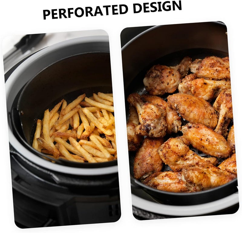 Vosarea 1Pc Practical Reusable Silicone Steamer Mat Perforated Baking Pad for Air Fryer Heat Resistant Kitchen Accessory Non Stick Liner for Even Cooking and Easy Cleaning - Image 2