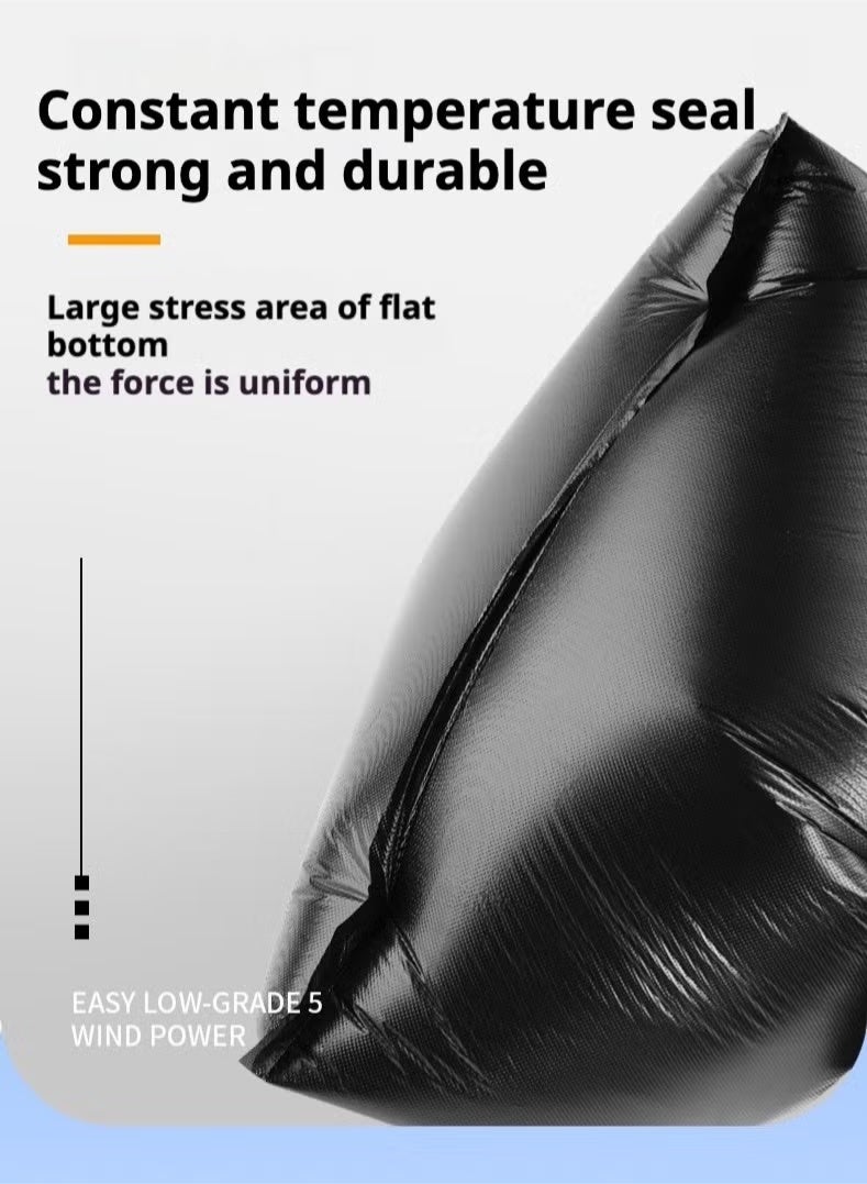 Kawkab 50 Heavy-Duty Black Trash Bags, 27.5“ x 35.4” (70 x 90 cm), Leak-Proof and Puncture-Resistant Thick Trash Bags, Trash Can Liners, Extra Heavy-Duty High-Strength Trash Bags, Leak-Proof and Durable Bags - Image 5