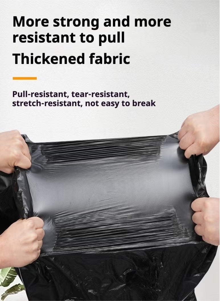 Kawkab 50 Heavy-Duty Black Trash Bags, 27.5“ x 35.4” (70 x 90 cm), Leak-Proof and Puncture-Resistant Thick Trash Bags, Trash Can Liners, Extra Heavy-Duty High-Strength Trash Bags, Leak-Proof and Durable Bags - Image 4