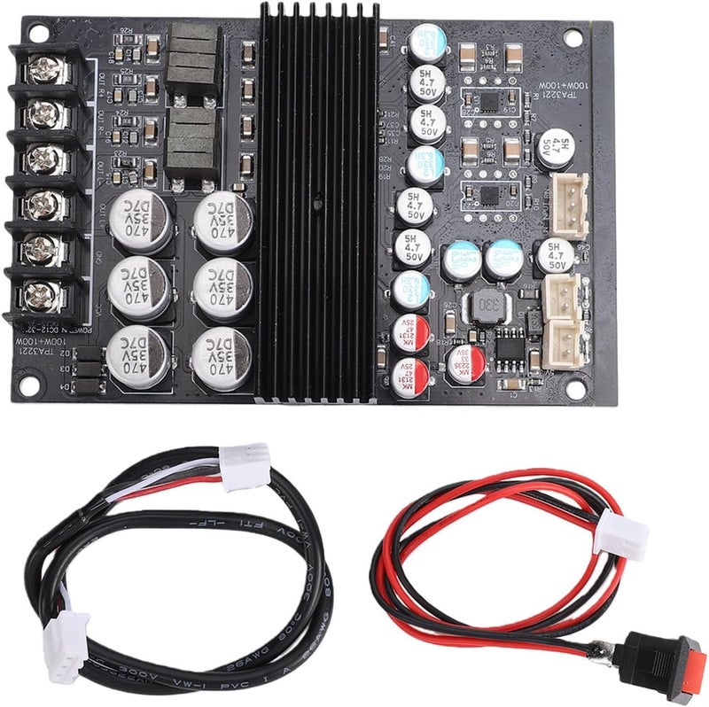 Luocute Power Amplifier Board Kit, 200W Mono 100W Stereo Hi Fi with Enhanced Bass and Pure Sound Quality, Stereo Hi Fi Audio Amplifier for Audio and Professional Sound Systems - Image 1
