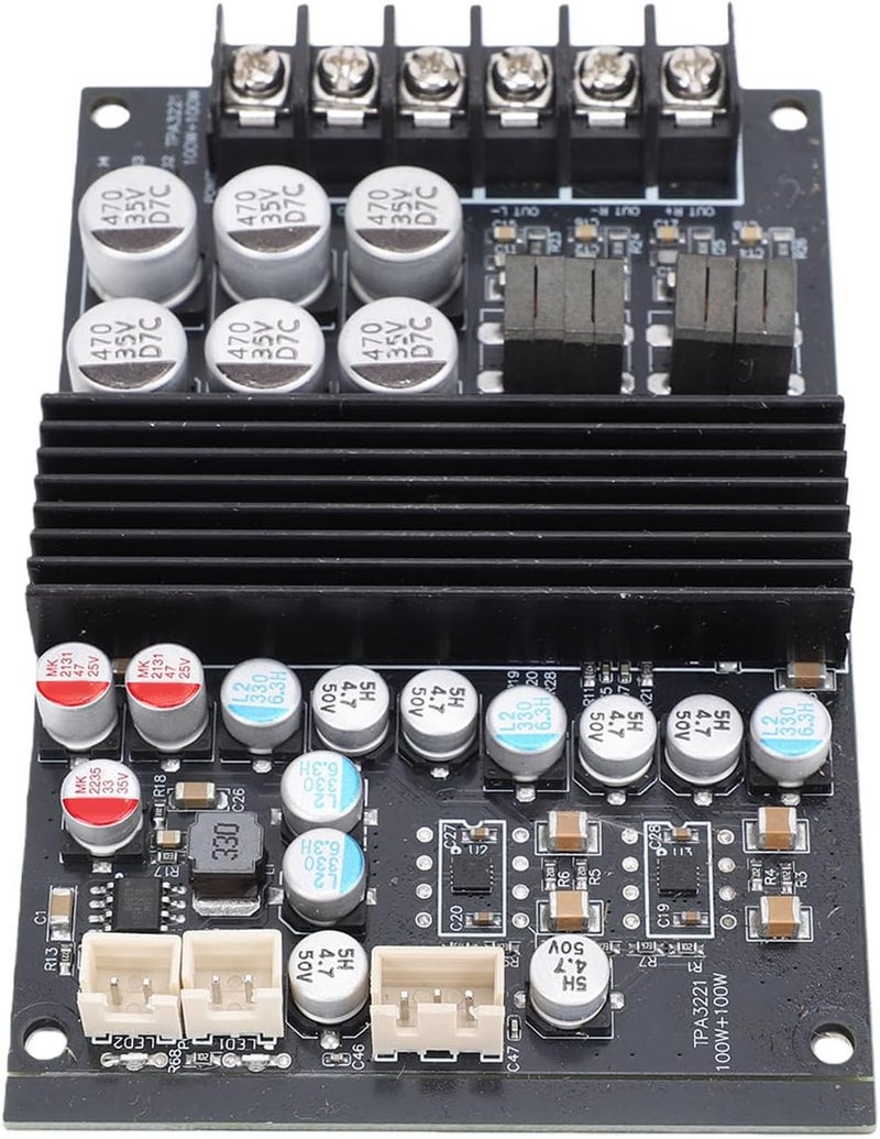 Luocute Power Amplifier Board Kit, 200W Mono 100W Stereo Hi Fi with Enhanced Bass and Pure Sound Quality, Stereo Hi Fi Audio Amplifier for Audio and Professional Sound Systems - Image 2
