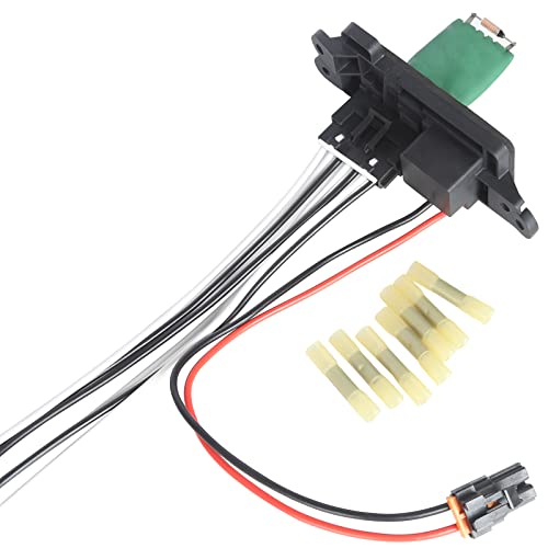 BINWUHI HVAC Blower Motor Resistor Kit with Harness Compatible with The Following Models: 2003-2006 Chevy Silverado Tahoe Suburban Avalanche GMC Sierra Yukon Cadillac Escalade, Replaces 89019088 - Image 3
