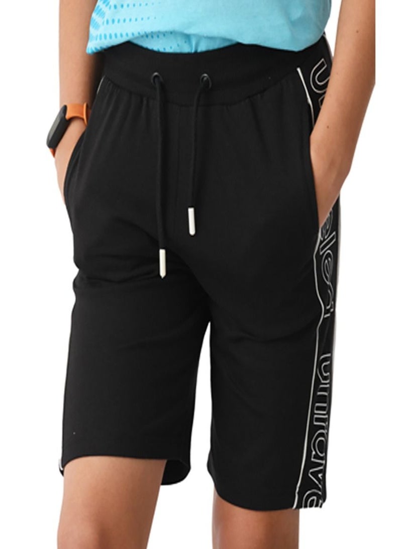 Urbasy Boys/Teens Black Shorts - Image 1