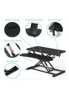 Cool Baby Standing Desk Converter 32inch Height Adjustable Removable Desk  - Image 3