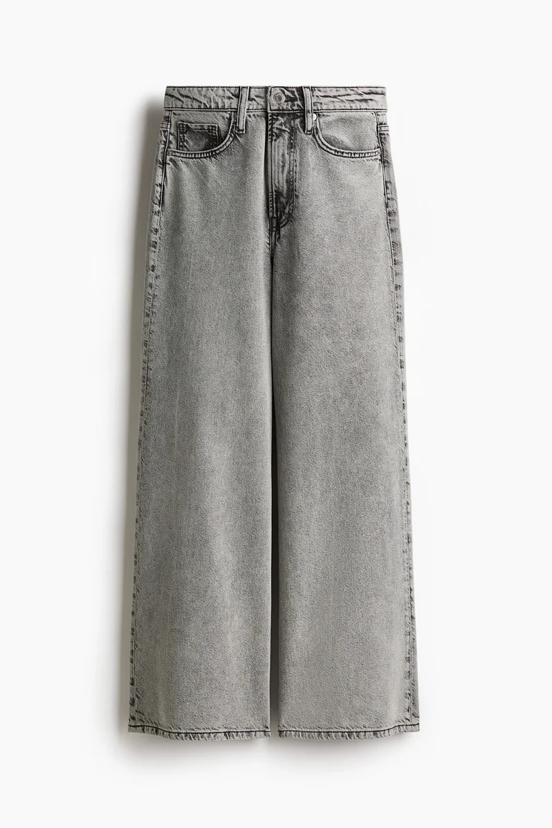 H&M Petite Length Feather Soft Wide Ultra High Jeans