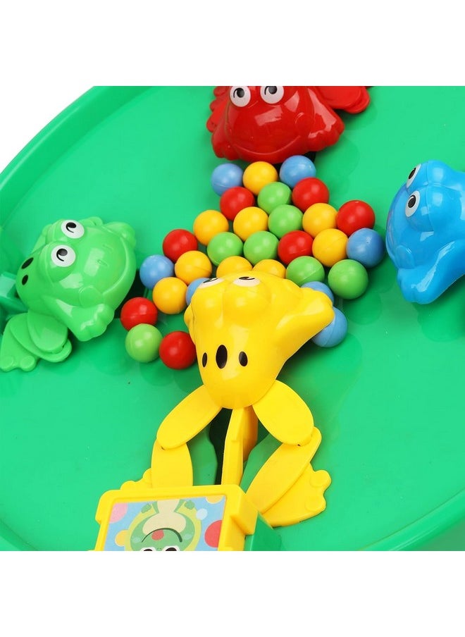 Manos Hungry Frog| Indoor & Outdoor Game for Kids|Family Board Game|Frog Activity Toys for Kids |Fun Interactive 4 Player Frog Eat Beans Game|Made in India,Multicolor  - Image 3