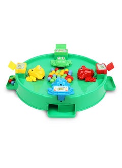Manos Hungry Frog| Indoor & Outdoor Game for Kids|Family Board Game|Frog Activity Toys for Kids |Fun Interactive 4 Player Frog Eat Beans Game|Made in India,Multicolor  - Image 2