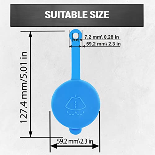 AUTOMAJOR Windshield Washer Fluid Reservoir Cap - Windshield Wiper Fluid Cap PN 28913-7S000 - Replacement for Nissan Infiniti Altima Armada Frontier NP300 Sentra Titan Xterra QX56 1993-2019 - Image 3