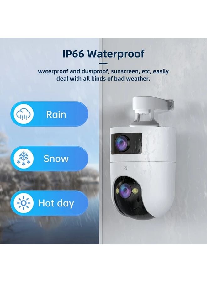 Vv99 Color 360 Degree Pan Tilt Outdoor Security Camera 5G WiFi Dual Lens Auto Tracking - Image 5