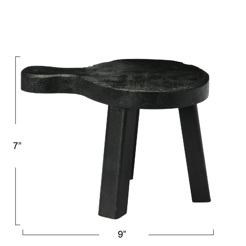 Creative Co-Op Decorative Wood Pedestal, Black - Image 2