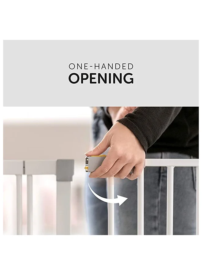 هوك Stop N Safe 2 Safety Gate For Children With 21 Cm Extension, No Drilling, 96 - 101 Cm Wide, Expandable, Metal Grille