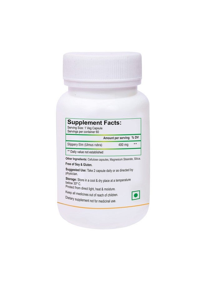 Biotrex Nutraceuticals Slippery Elm 400mg 60 Pack of 3 Veg Capsules, Dietary supplement, nutritional supplement, multivitamins, vitamin for men, women and adults, health supplements. - Image 3