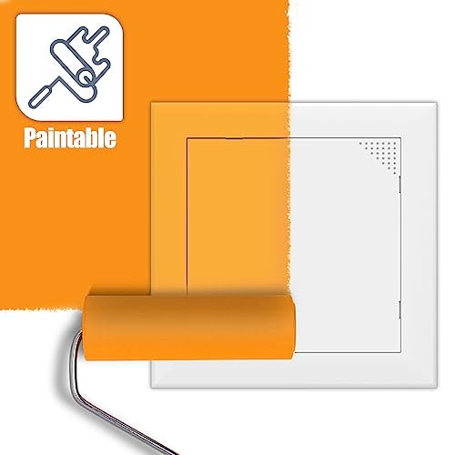 Flamorrow Access Panel for Drywall, Plumbing Access Door, 6" x 6" Self Adhesive Wall Hole Cover with Air Vent Hole, Durable Plastic Access Panels for Drywall, Ceiling - Image 5