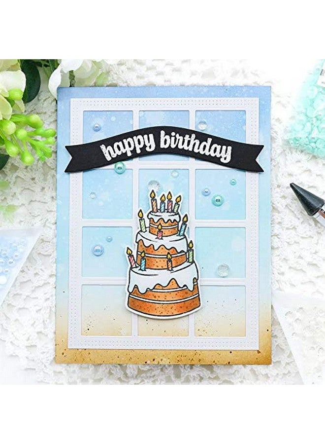 CYFUN DESIGN Dotted Square Frame Set Background Metal Cutting Dies For Card Making Diy Scrapbooking Die Cuts Template Mould Tool Art Crafts Die Cuts Photo Album Decor Paper Crafts - Image 4