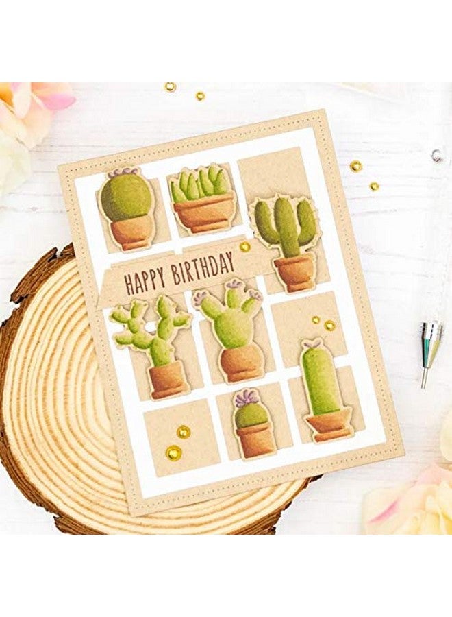 CYFUN DESIGN Dotted Square Frame Set Background Metal Cutting Dies For Card Making Diy Scrapbooking Die Cuts Template Mould Tool Art Crafts Die Cuts Photo Album Decor Paper Crafts - Image 5