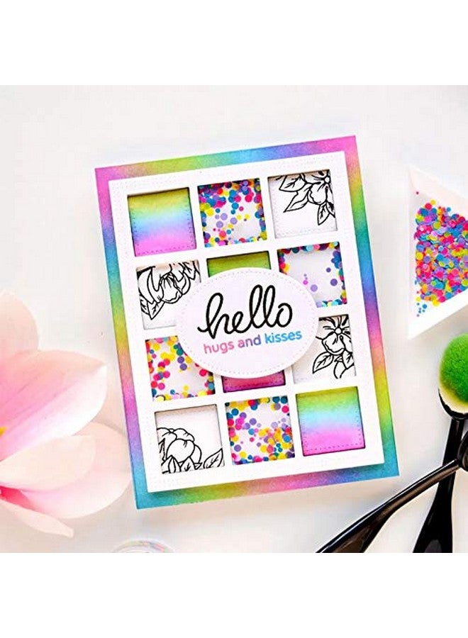 CYFUN DESIGN Dotted Square Frame Set Background Metal Cutting Dies For Card Making Diy Scrapbooking Die Cuts Template Mould Tool Art Crafts Die Cuts Photo Album Decor Paper Crafts - Image 3