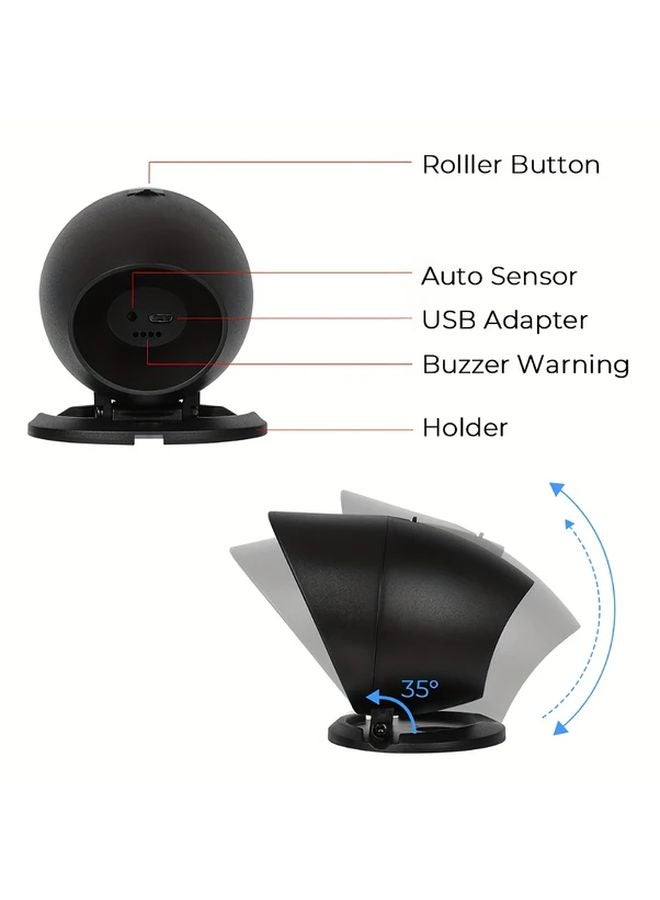 G6 HUD Digital Clock Altitude Meter Ambient Light Alarm Speedometer Car Head Up Display - Image 5