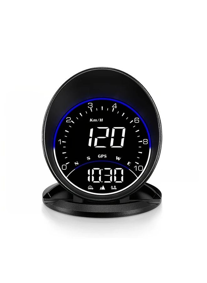 G6 HUD Digital Clock Altitude Meter Ambient Light Alarm Speedometer Car Head Up Display - Image 1