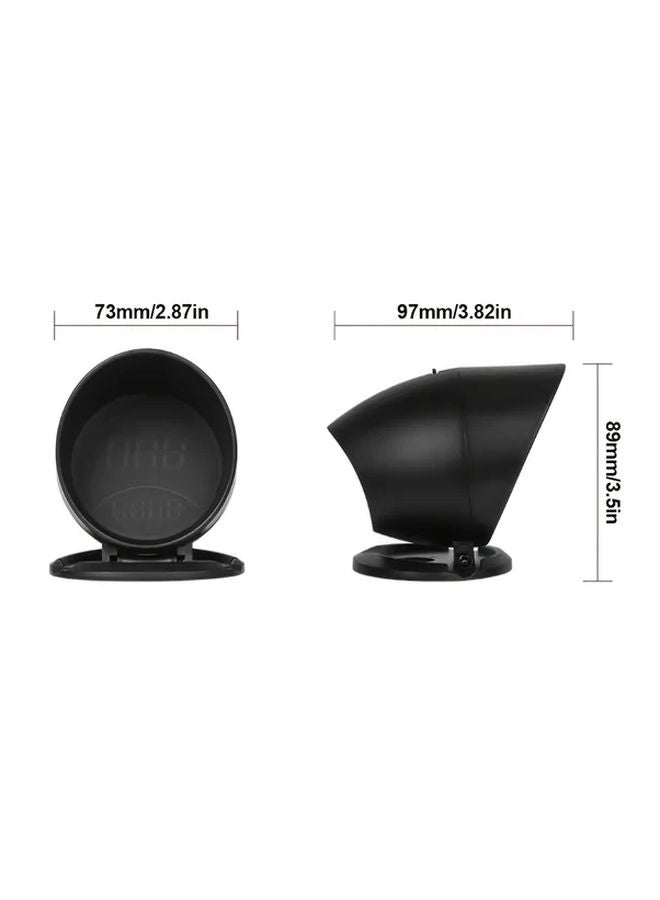G6 HUD Digital Clock Altitude Meter Ambient Light Alarm Speedometer Car Head Up Display - Image 3