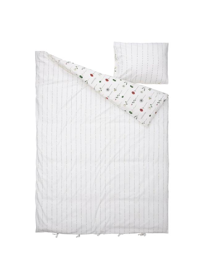 erorex Duvet cover and pillowcase, floral pattern multicolour, 150x200/50x80 cm - Image 3