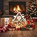 Jollitot 3D Puzzles for Adults Christmas Snow House Wall Clock 3D Wooden Puzzles Clock Kits for DIY Birthday Gift for Women Men Home Decor Holiday Christmas - Image 4