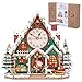 Jollitot 3D Puzzles for Adults Christmas Snow House Wall Clock 3D Wooden Puzzles Clock Kits for DIY Birthday Gift for Women Men Home Decor Holiday Christmas - Image 2