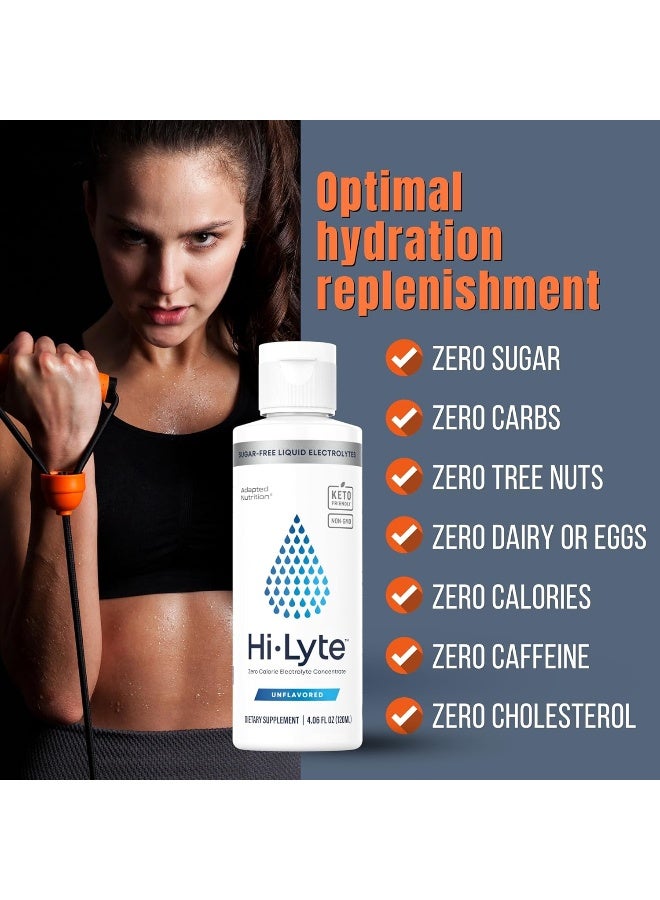 Hi-Lyte Zero Calorie Electrolyte Concentrate Unflavored Dietary Supplement 120Ml - Image 2