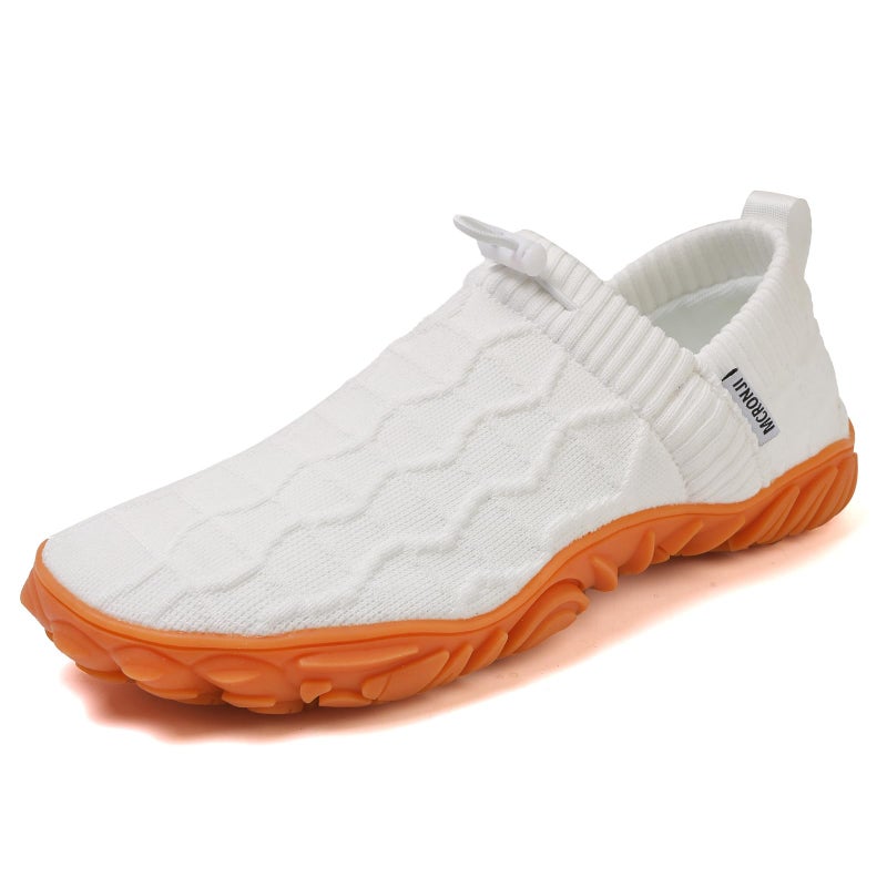 MCRONJI Barefoot Water Shoes, Minimalist Running Sneakers, Beach Outdoor Shoes, Men and Women White - Image 1