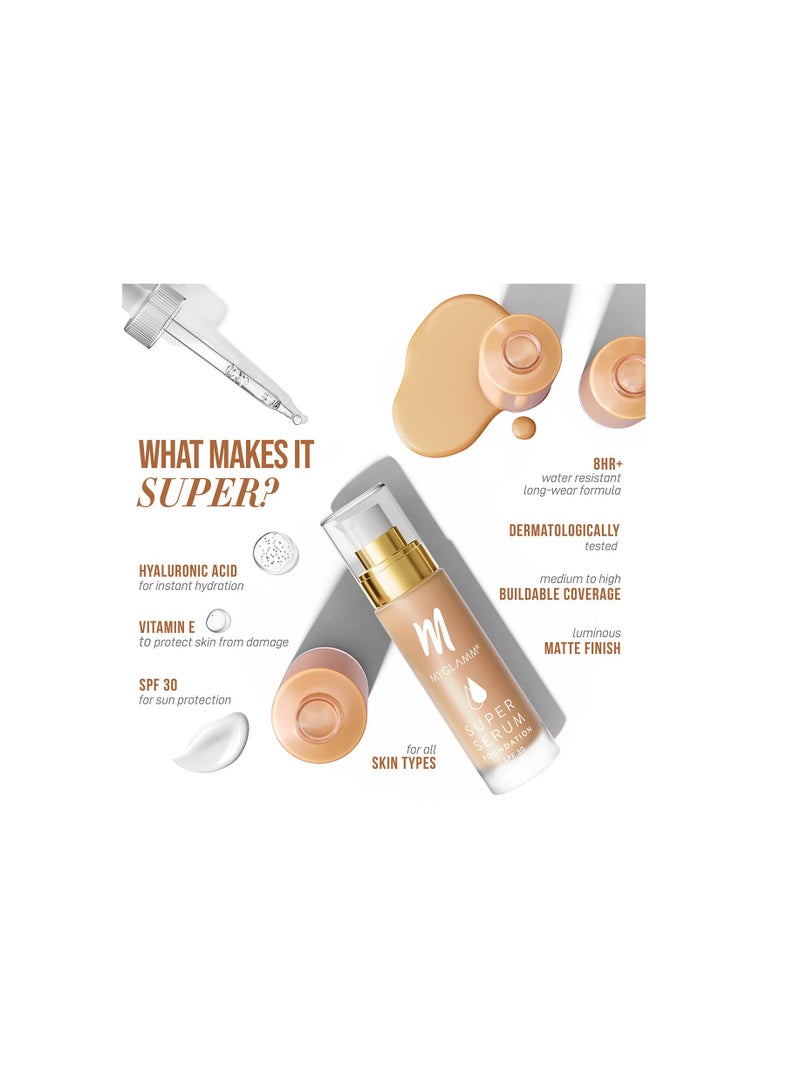 MyGlamm Super Serum Foundation Liquid Foundation with Hyaluronic Acid - Image 3