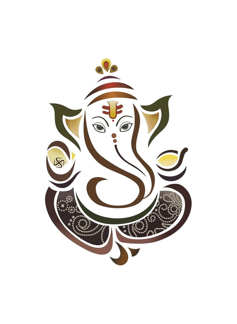 Decals Design Decals Design Wall Sticker 'Modern Elegant Ganesha God For Pooja Room'  - Image 3