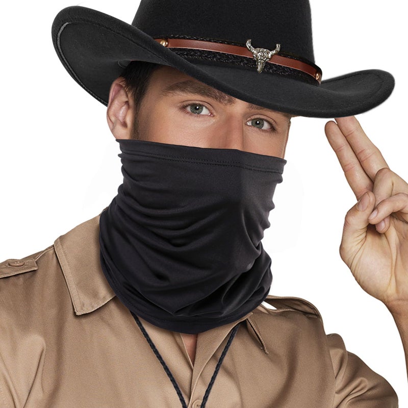 FEYIR Cowboy Outfit for Men Western Cowboy Costume Accessories Set for Halloween Cosplay - Image 4