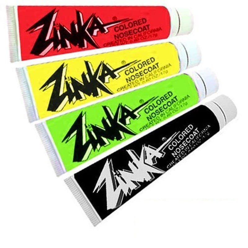 zinka Zinka Colored Sunblock Zinc Waterproof Nosecoat 4 Pack Bundle  Rasta