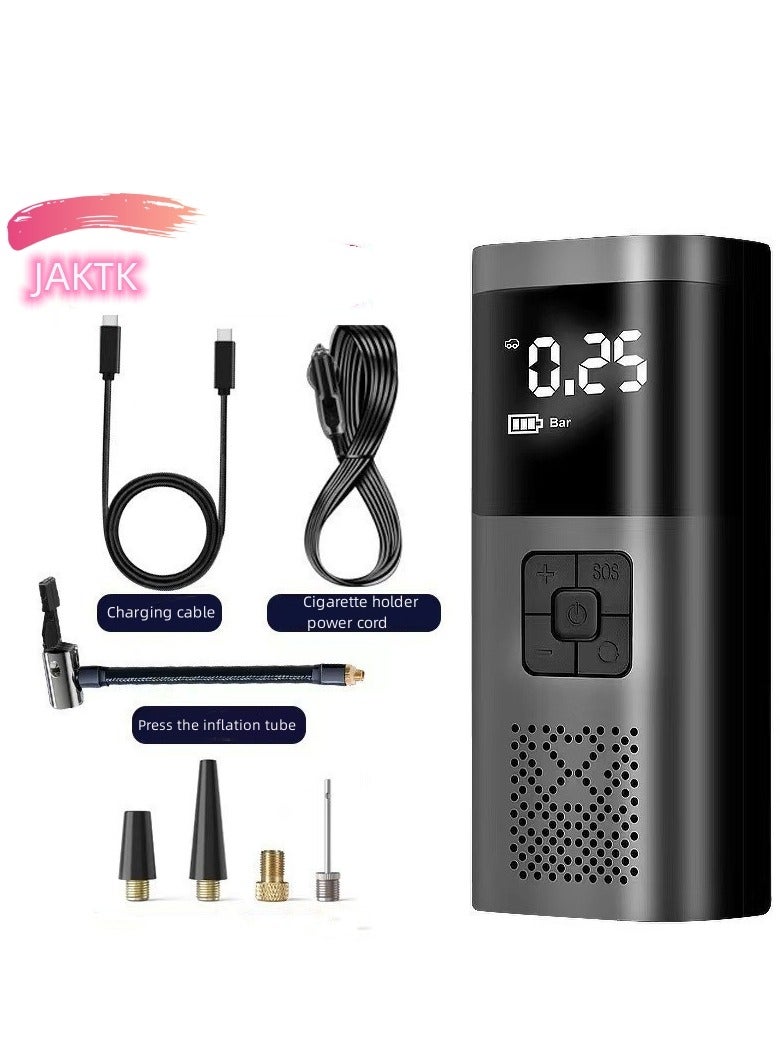 JAKTK Air Compressor Tire Inflator Pump Car Portable 150 PSI Fast Inflation with LCD Dual Screen [Cordless & Strong Power] Electric Tire Pump for Car Tire For Car Bicycle Motorcycles Ball - Image 1