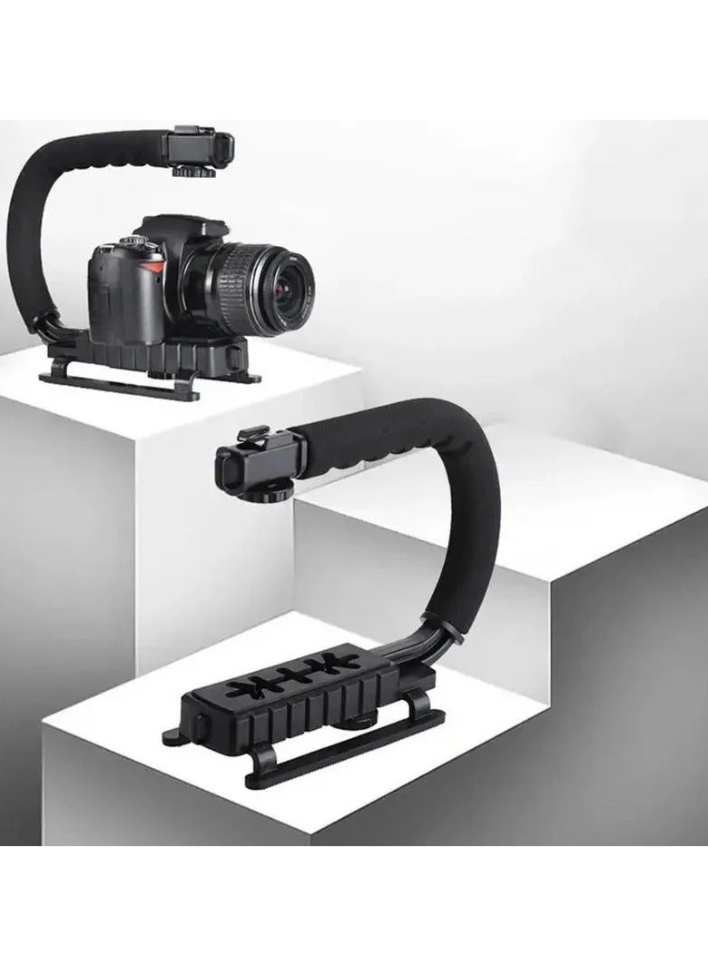 AY-49U C Type Portable Vlog Kit LED Light Microphone Camera  - Image 2