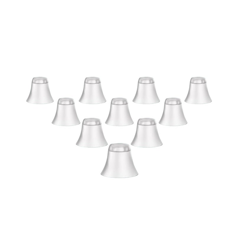 Large Round Shape Ear Domes for Hearing Aids - 10 Pack