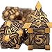 ORIFANTOU 7PCS Metal DND Dice Set with Box Debris RPG Red D and D Dice for use with DD Tabletop Games Role Playing Game Polyhedral Dice Set D20 D12 D10 D8 D6 D4 - Image 4