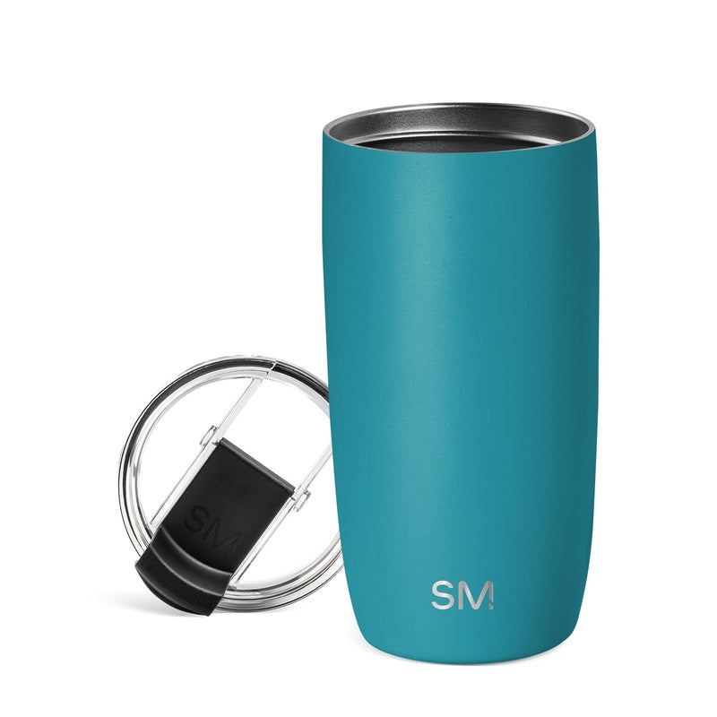 Simple Modern Voyager Tumbler with Flip Lid Travel Coffee Mug Insulated Stainless Steel Cold Brew Iced or Hot Coffee Cup Gifts for Women Men Her Him 16oz Maui - Image 2