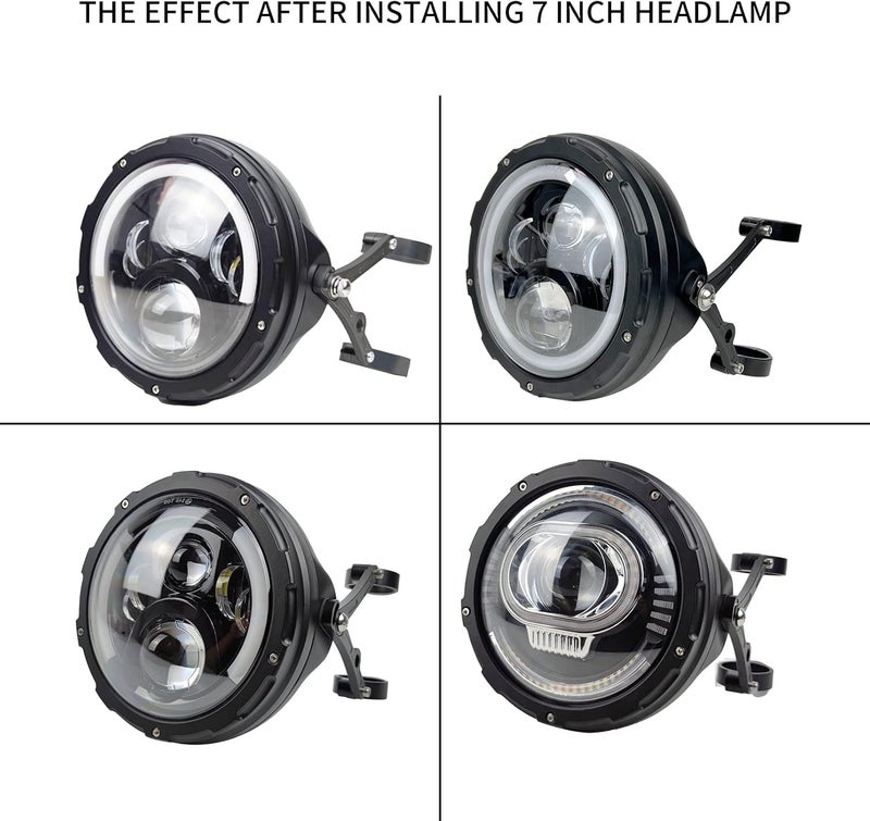 HARPUOU 7-Inch CNC Motorcycle Headlight Housing Bucket - Image 5