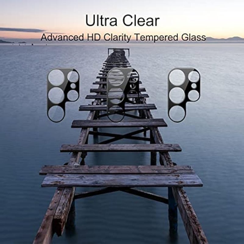 Camera Lens Protector for Galaxy S22 Ultra 3Pack Tempered Glass, Anti-Scratch, Case Friendly - Image 4