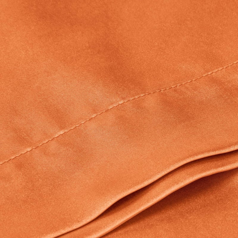 BEDELITE Satin Body Pillow Cover, Super Soft and Cooling Body Pillow Pillowcase for Hair and Skin, Breathable Silky Full Long Pillowcase Cover(20"x54", Burnt Orange) - Image 5