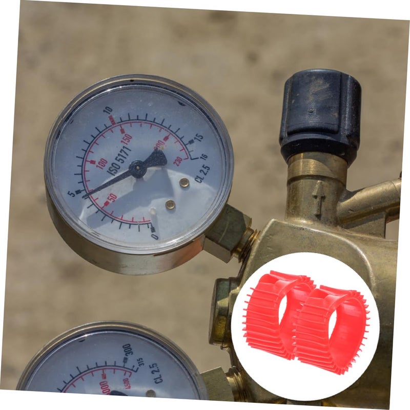 مقياس الأسيتيلين الأكسجين واقي مقاوم للصدمات سهل التركيب غطاء معدات الغاز - Image 3