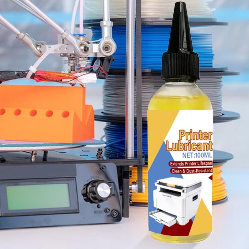 Silent Stepper Motor Lubricant - 100ml Printer Grease, Smooth Motion Reduce Noise Idler Care, High Performance Anti-Wear Grease, Protective Oil | Maintenance for Engraving Machine Extruder Bearings Gu - Image 3