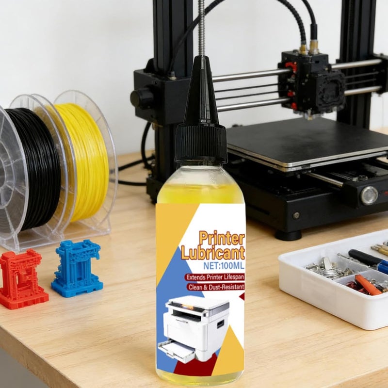Silent Stepper Motor Lubricant - 100ml Printer Grease, Smooth Motion Reduce Noise Idler Care, High Performance Anti-Wear Grease, Protective Oil | Maintenance for Engraving Machine Extruder Bearings Gu - Image 2