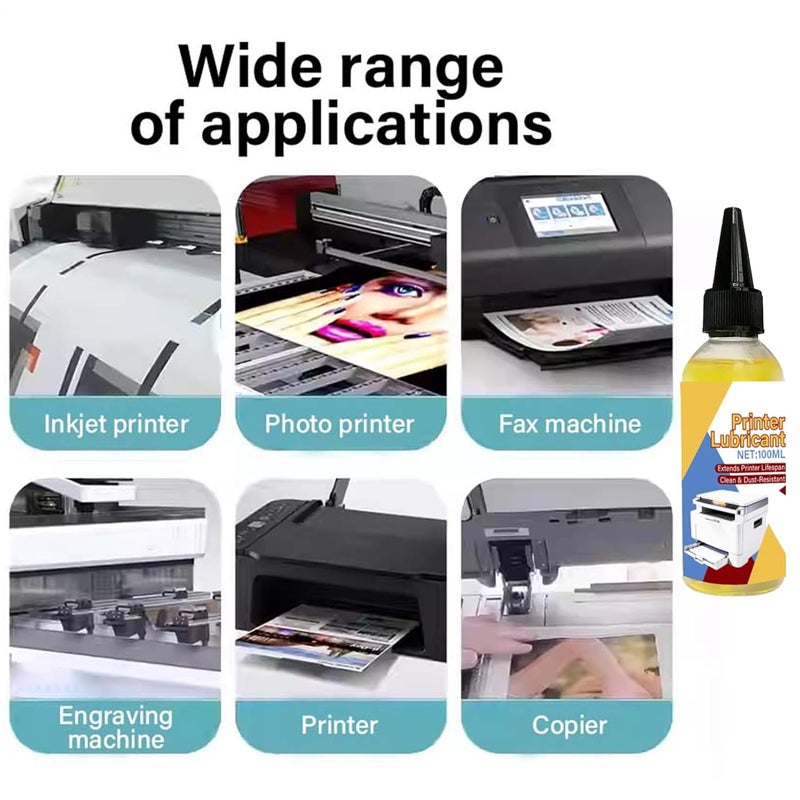 Silent Stepper Motor Lubricant - 100ml Printer Grease, Smooth Motion Reduce Noise Idler Care, High Performance Anti-Wear Grease, Protective Oil | Maintenance for Engraving Machine Extruder Bearings Gu - Image 4