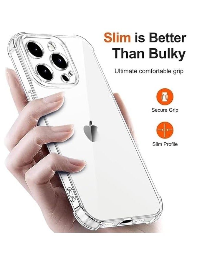 MIGOFAST Case for IPhone 16Pro Cover Anti Shock  Air Cushion Back Hard Shockproof Anti-Scratch Protective Bumper Shell Corner for 16Pro Clear Case - Image 4
